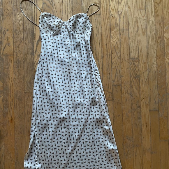 Cotton candy LA silk midi dress - Picture 1 of 4